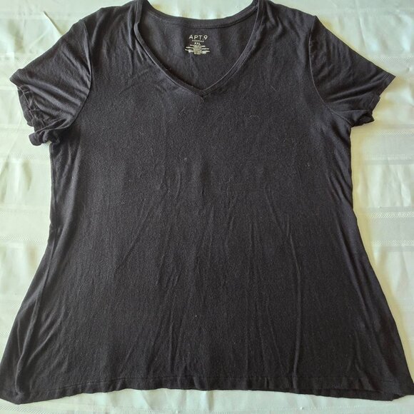 Women's Size XX Large APT 9 Short Sleeve V-Neck Pull Over - Picture 1 of 8